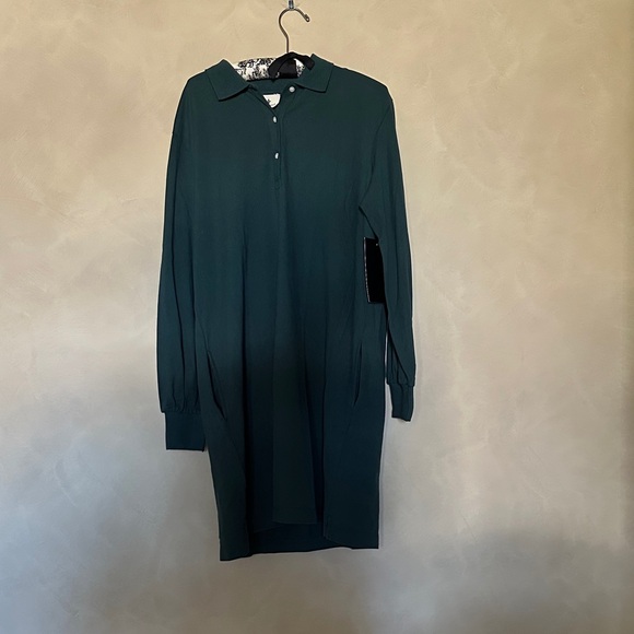 Tuckernuck June Bug Pique Frances Polo Dress Long Sleeve NWT size L - Picture 4 of 5